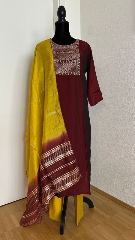 Salwar top, bottom and dupata Size XXL