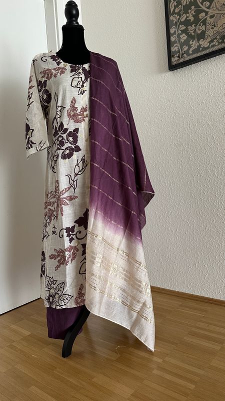 Salwar top, bottom and dupata Size XL
