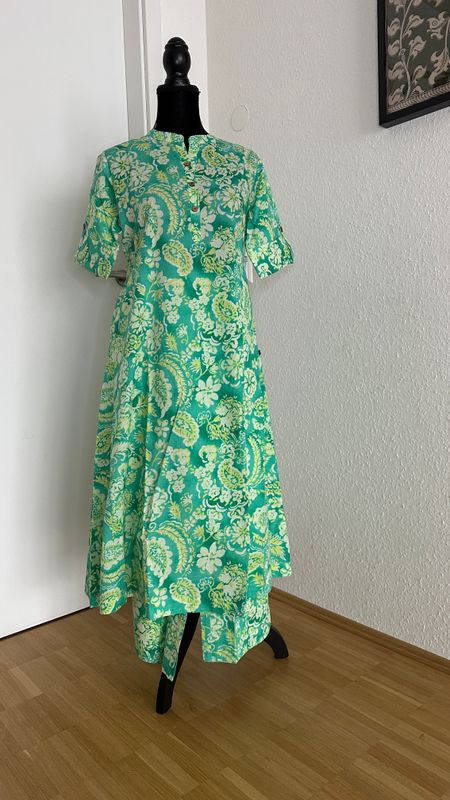 Cotton Co-ord Set – A-Line Top & Pant Size L