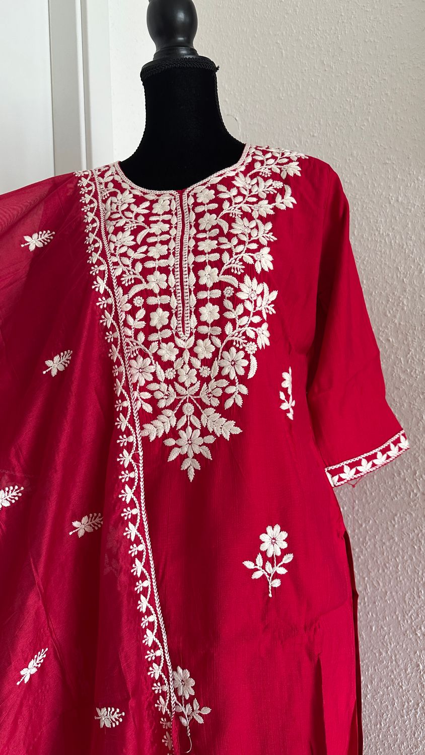 Chikankari Salwar Set Size M & L
