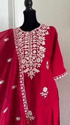 Chikankari Salwar Set Size M & L