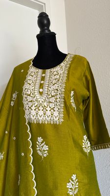 Chikankari Salwar Set Size XXL