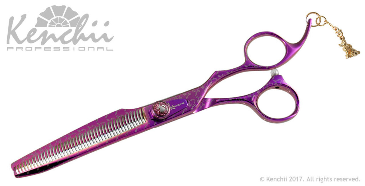 Kenchii Pink Poodle 44-tooth Thinner  7.0"