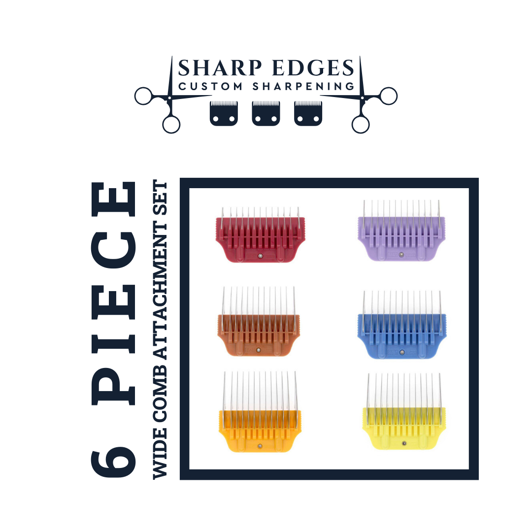 6 Piece Wide Comb Set