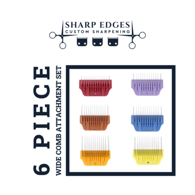 6 Piece Wide Comb Set