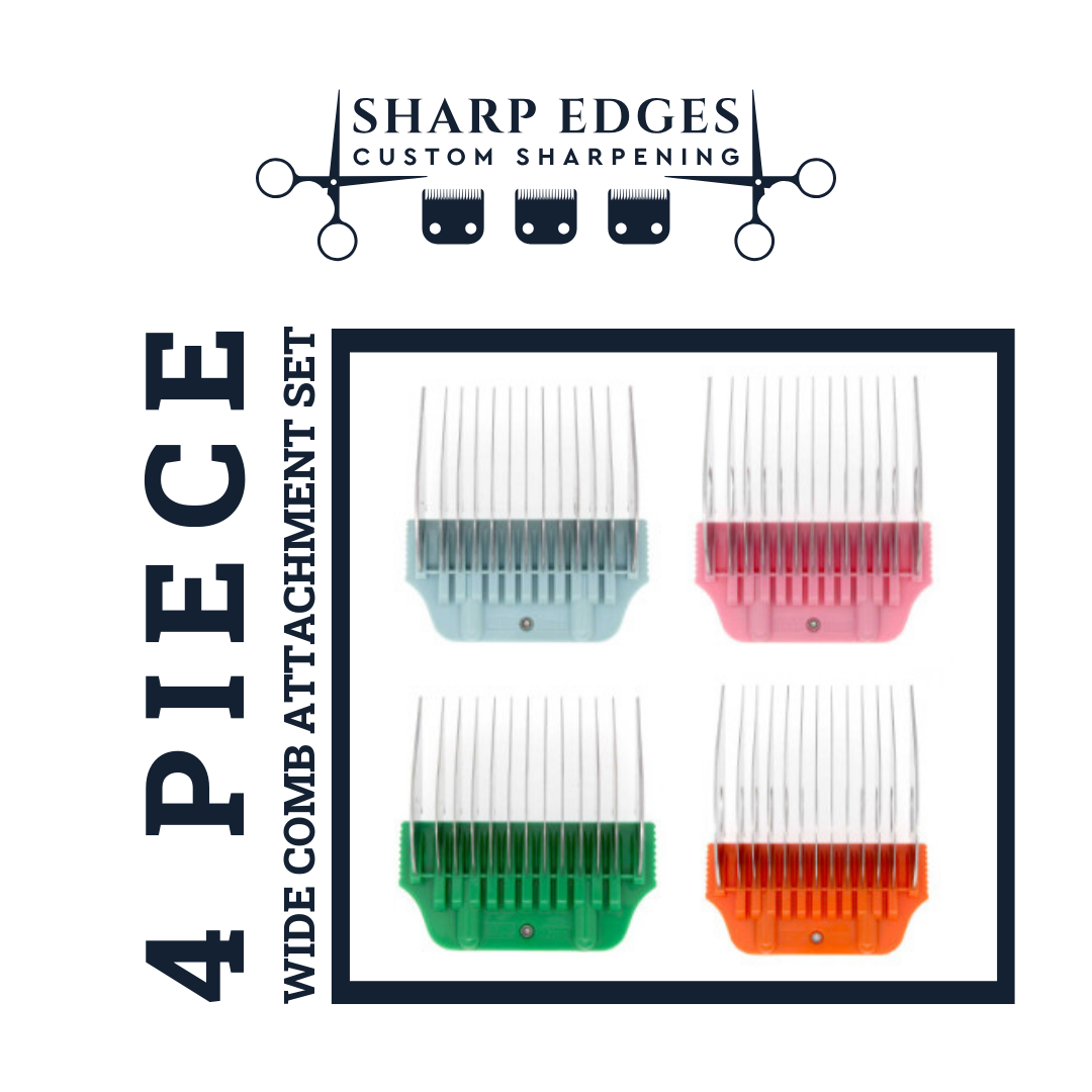 4 Piece Wide Comb Set