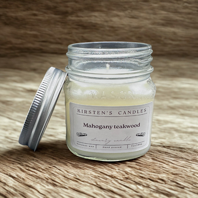 Small candle Mahogany Teakwood