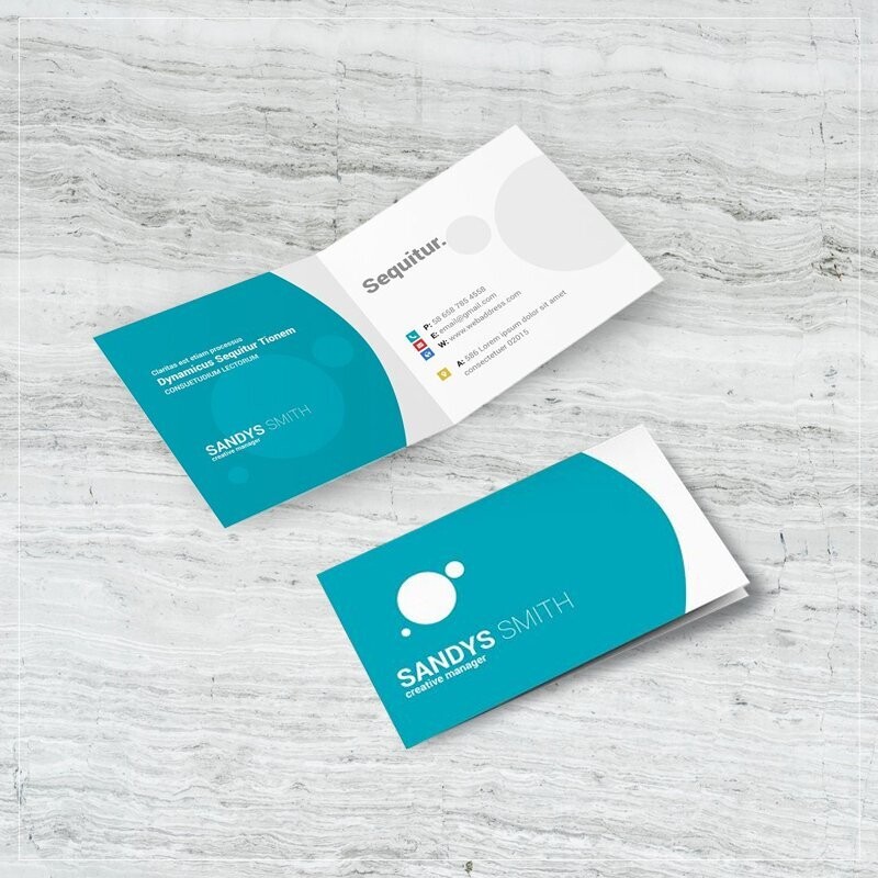 Folded Business Cards