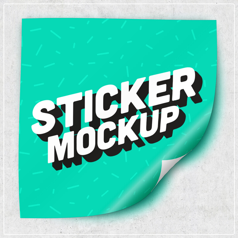 Crack and Peel Square Stickers