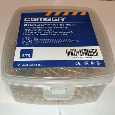 STS CEMBER Fibre Cement Floorboard Screw 50mm (Box of 250)