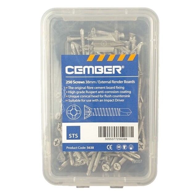 STS CEMBER External Render Board Screw 38mm (Box of 250)