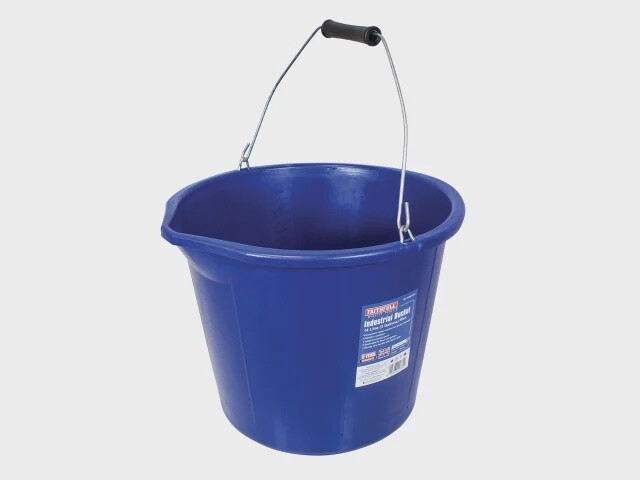 Builder's Industrial Bucket 14 litre (3 gallon) - Blue/Yellow