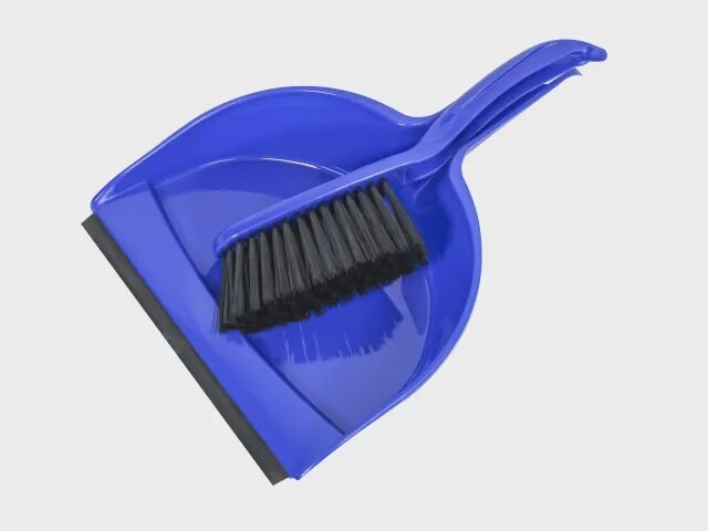 Plastic Dustpan & Brush Set