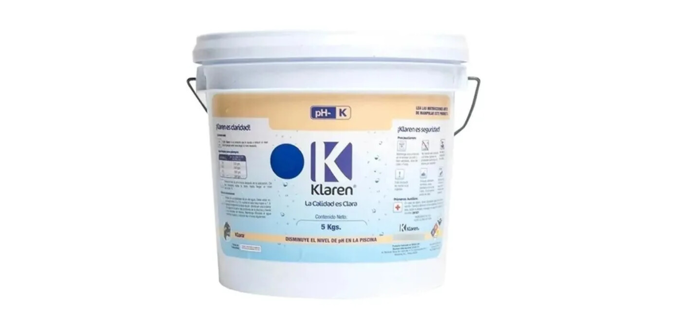 Regulador Para Alberca Para Bajar Ph Marca Klaren 5 Kgs