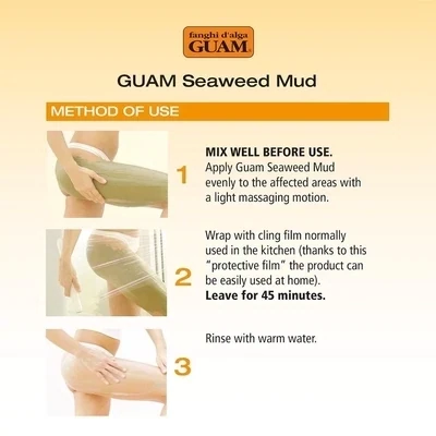Guam Max Strength Anti-Cellulite Body Wrap for Stubborn Skin (500g)