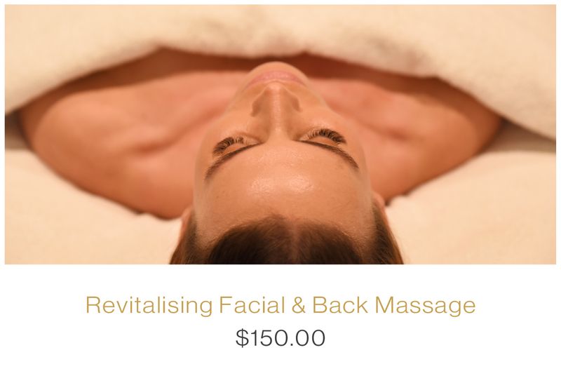 Revitalising Facial & Back Massage