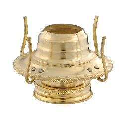 #2 Queen Anne Cut-Out Burner Solid Brass