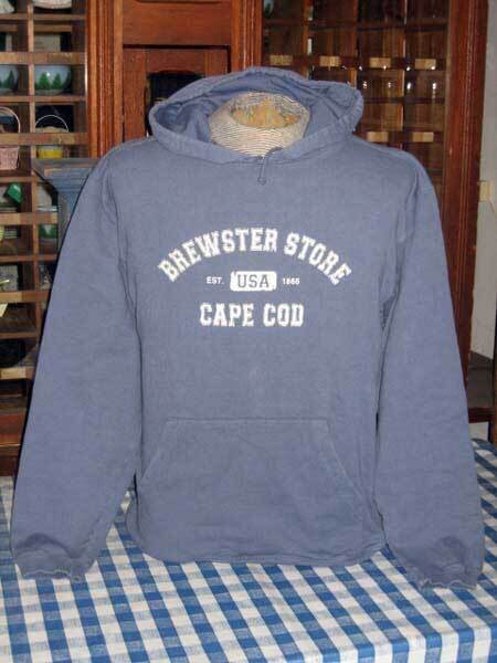Distressed Hooded Sweat Shirt-Brewster Store/Cape Cod
