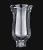 Clear Hurricane Lamp Shade - 1 5/8" Fitter; 10" High; 5" Top