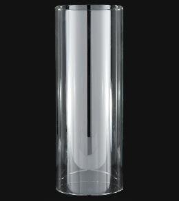 Clear Cylinder Chimney with 2.2 mm thick glass - 3