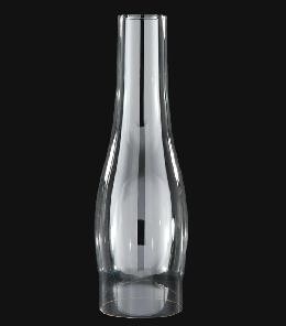 Slimline Glass Chimney - 3" Fitter; 10" High