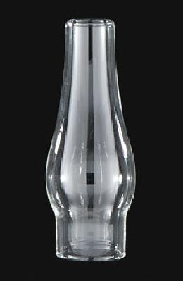 Glass Chimney - 1 1/8" Fitter; 3 1/2" High; 1 7/16" Bulge