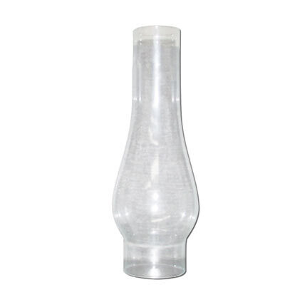 Glass Lamp Chimney, Clear, Fit 2 5/8" Hight 10" Bulge 3 5/8"