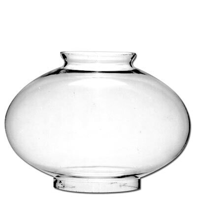 SMALL ONION GLASS LANTERN GLOBE: 3 7/8" FITTERS; 7 3/4" BULGE; 6” HT.