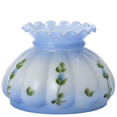 7" MELON STUDENT SHADE BLUE TINT FLORAL DECOR