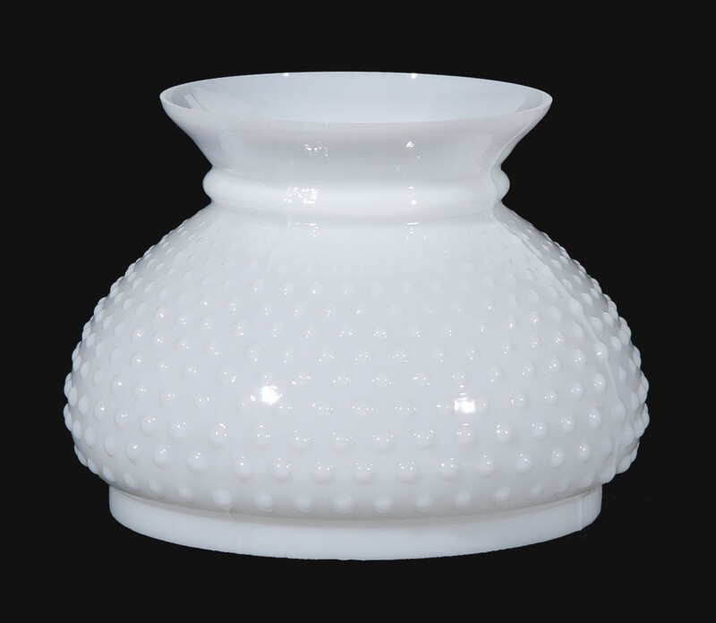 7" OPAL GLASS HOBNAIL SHADE