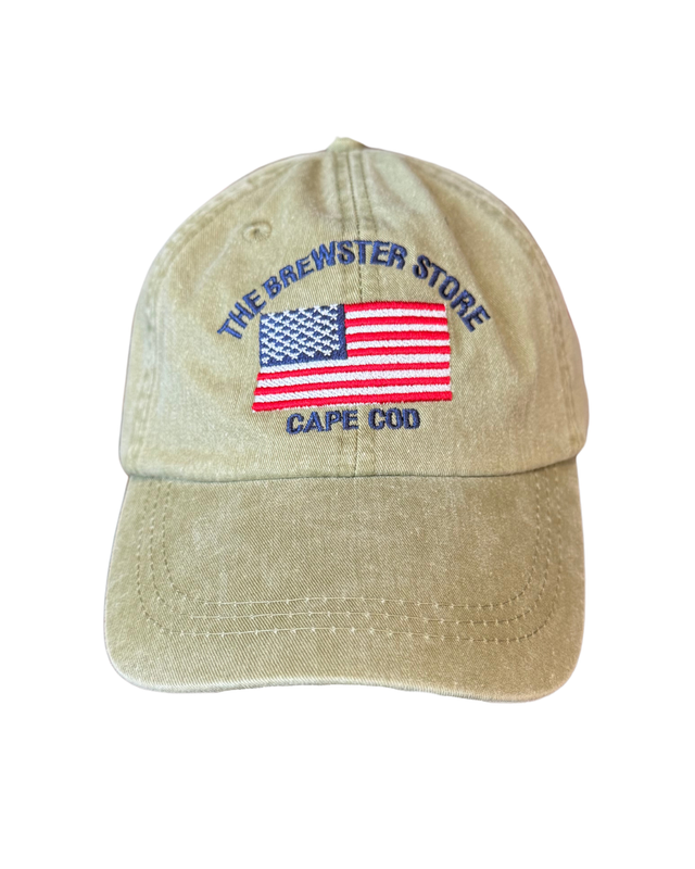 Brewster Store Baseball Cap with U.S. Flag
