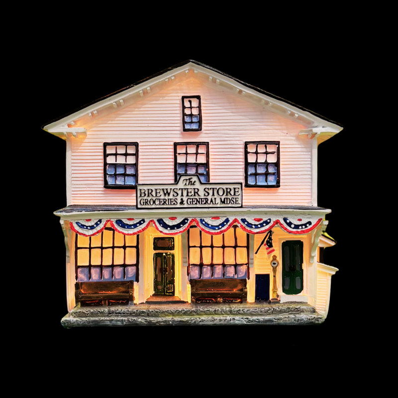 Lighted Model of the Brewster Store