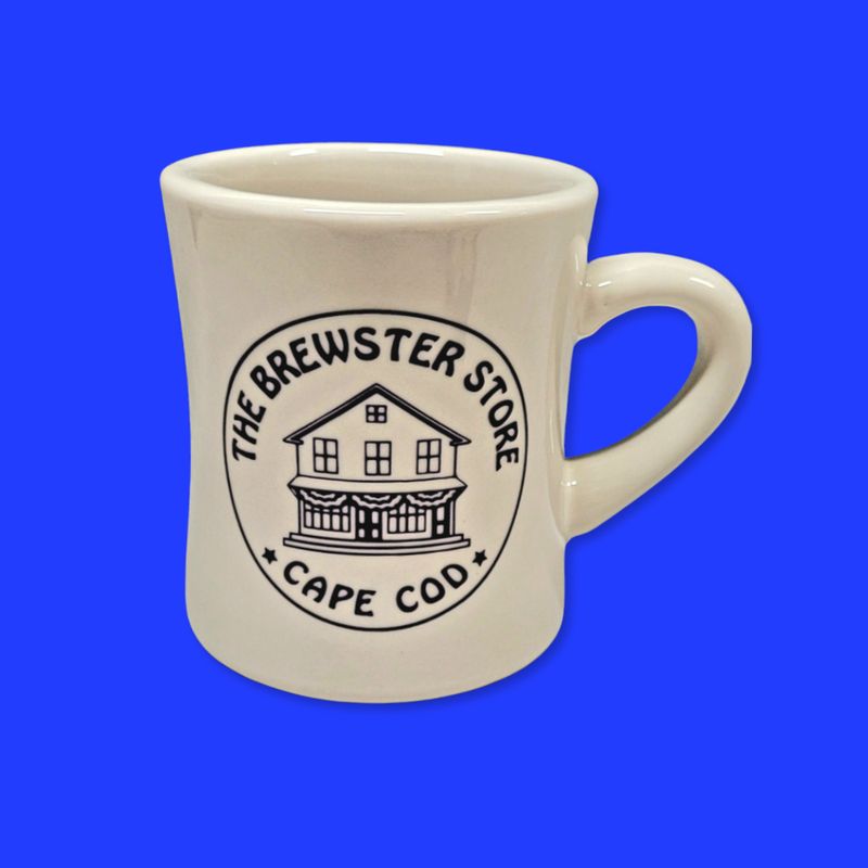 Traditional Coffee Shop Mug with Brewster Store Logo