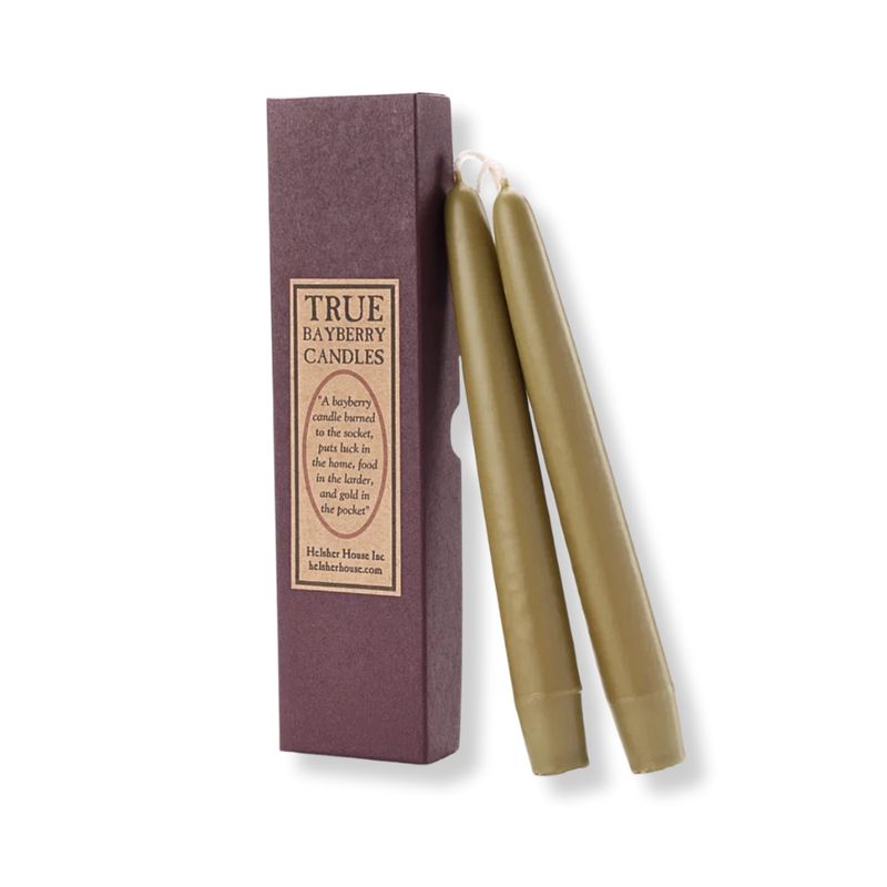 Brewster Store True Bayberry Taper Candles, One Pair Brewster Store True Bayberry Taper Candles, One Pair