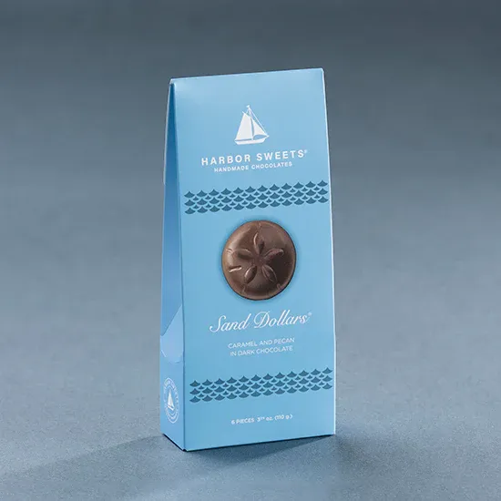 Dark Chocolate Sand Dollars Gable Box