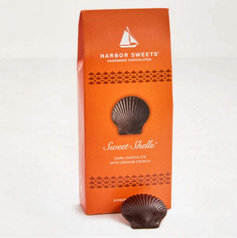 Harbor Sweets, Dark Chocolate & Orange Crunch Sweet Shells