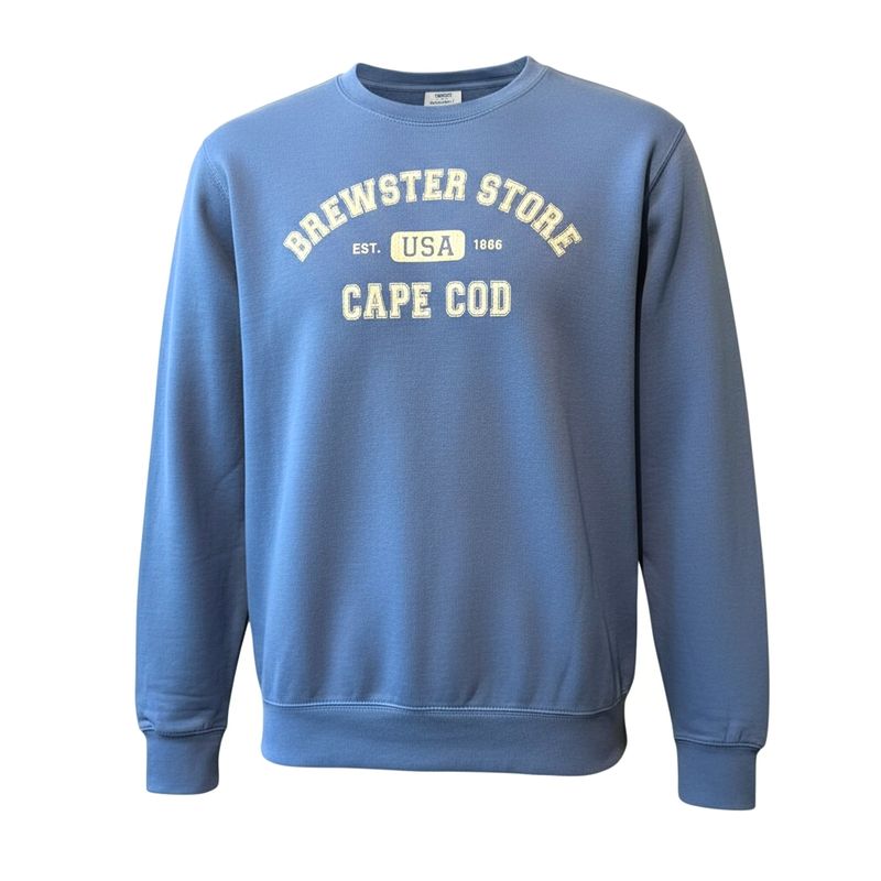 Blue Sweatshirt - Brewster Store, Cape Cod USA