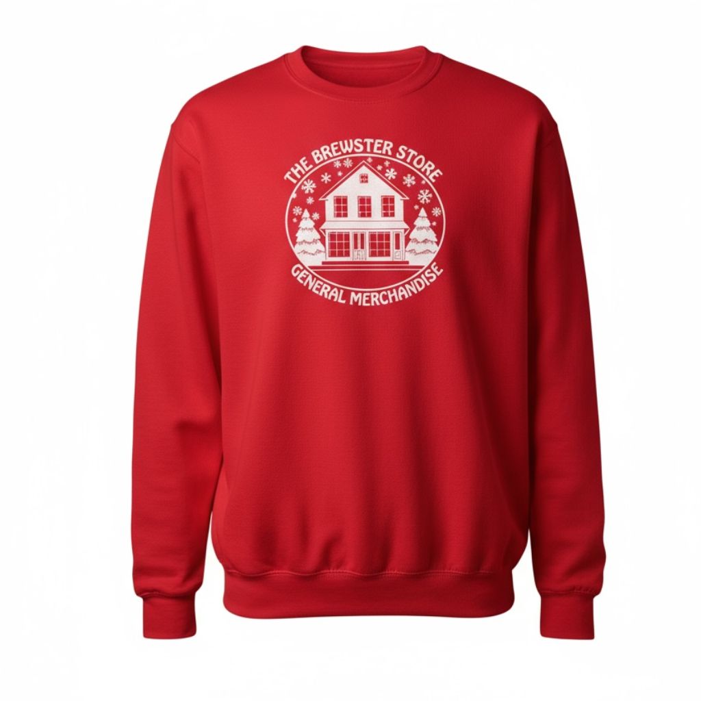 Red Christmas Sweatshirt - Brewster Store