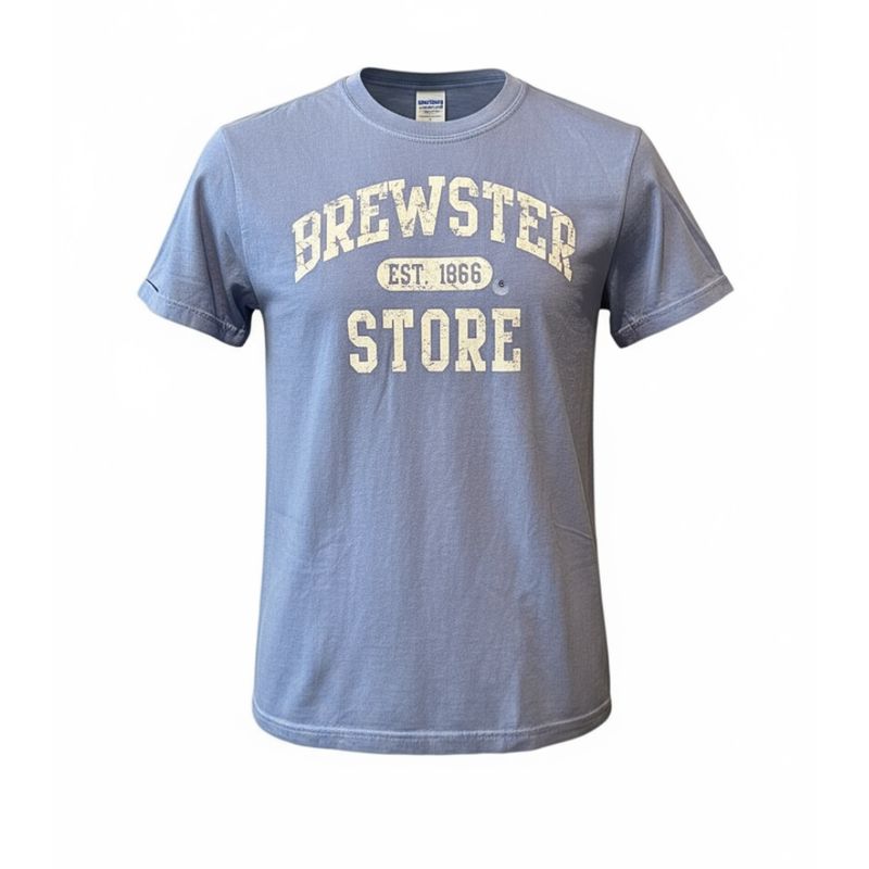 Brewster Store EST 1866 T-Shirt-Blue