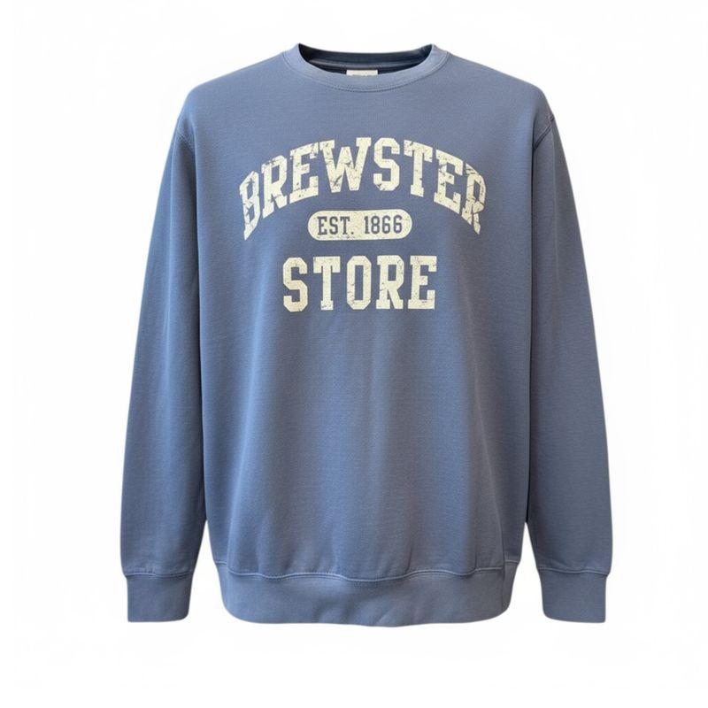 Blue Sweatshirt - Brewster Store, EST 1866