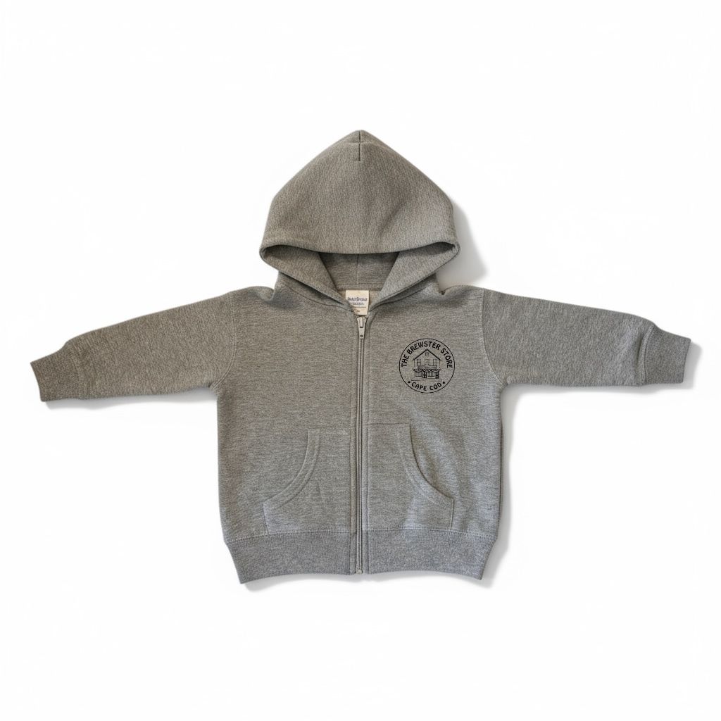 Brewster Store Zippered Hoodie in Gray