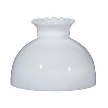 10" STUDENT SHADE  OPAL GLOSSY WITH PIE CRUST TOP