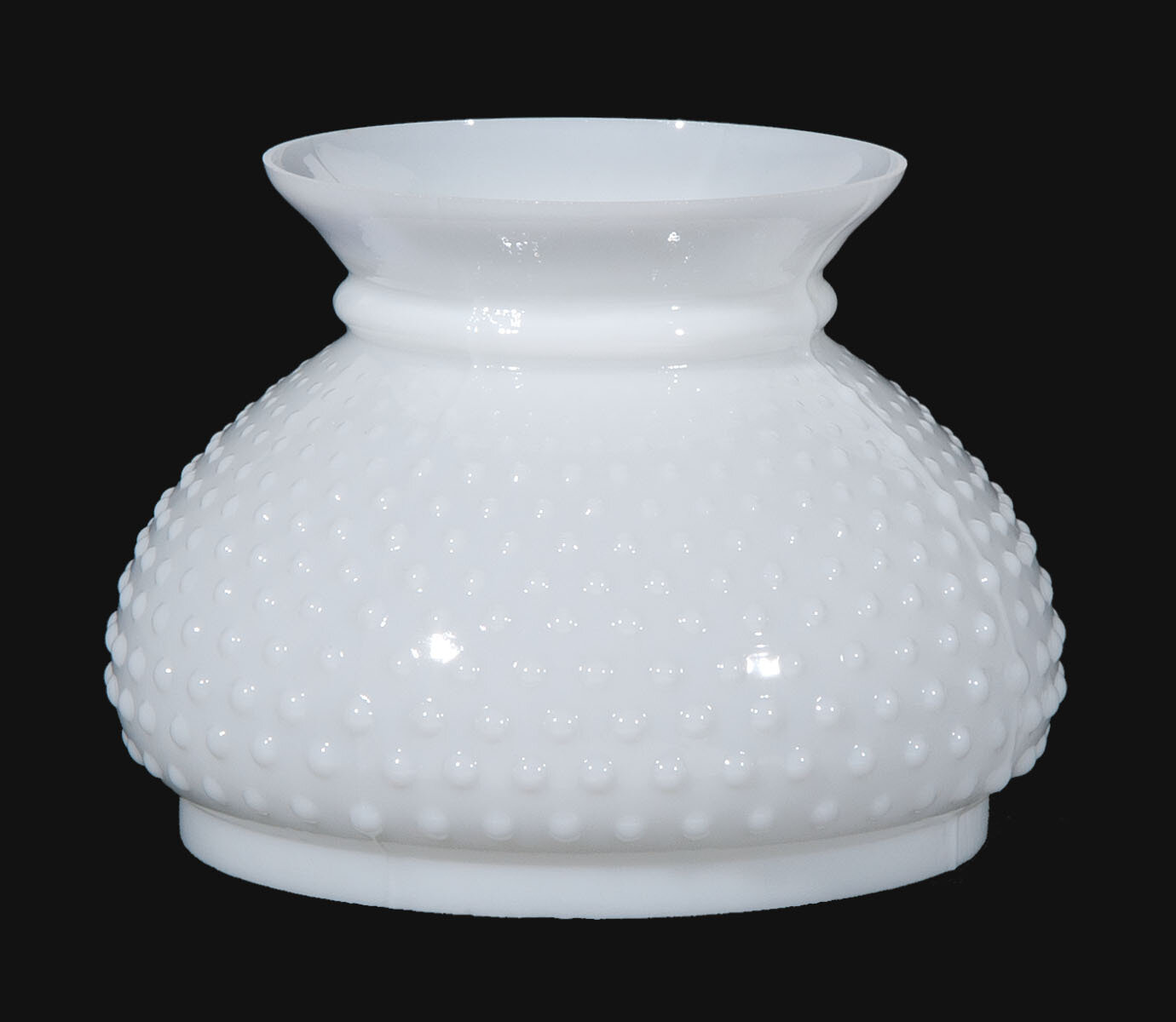 7" OPAL GLASS HOBNAIL SHADE