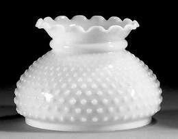 7" OPAL GLASS HOBNAIL SHADE