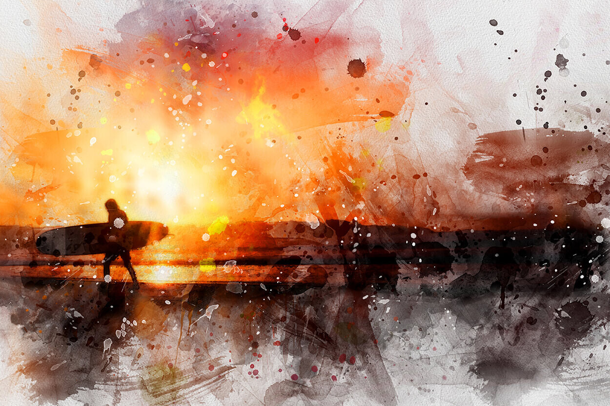 Sunset Surfer