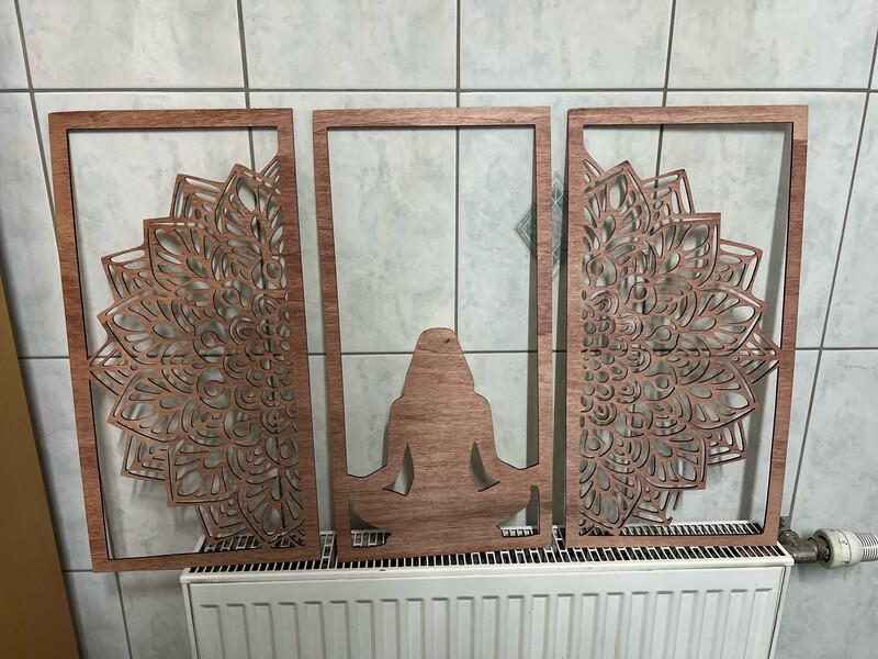Mandala Wandbild 120x65cm
