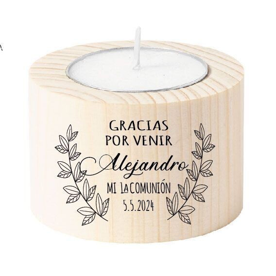 Set 15 Velas de Madera