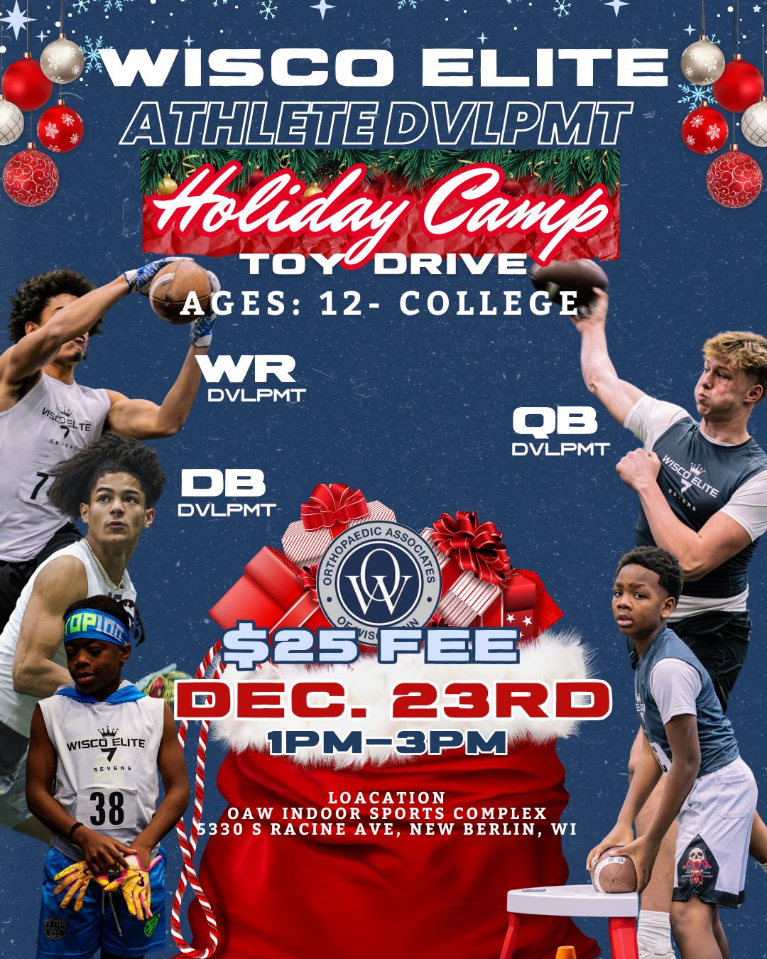 DEC.23TH Holiday Camp + Toy Drive