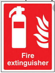 Fire Extinguisher Signage Board