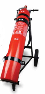 Trolley Fire Extinguisher Co2 20 kg, FlameTech,